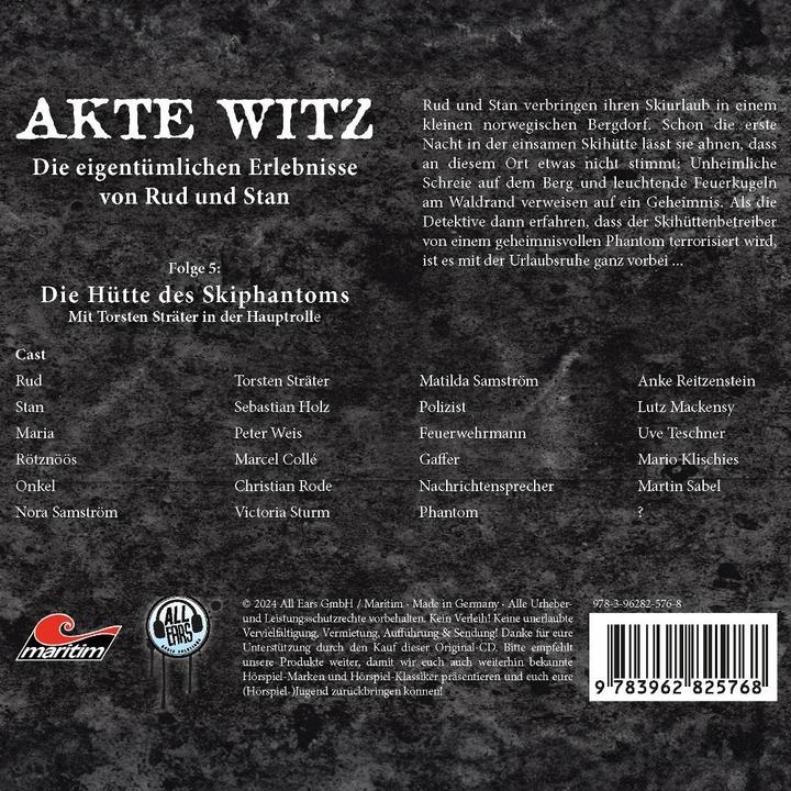 Produktbild Akte Witz 05: Die Hütte Des Skiphantoms (Sebastian Holz, Torsten Sträter, Klaus-Dieter Klebsch, Deutsch)