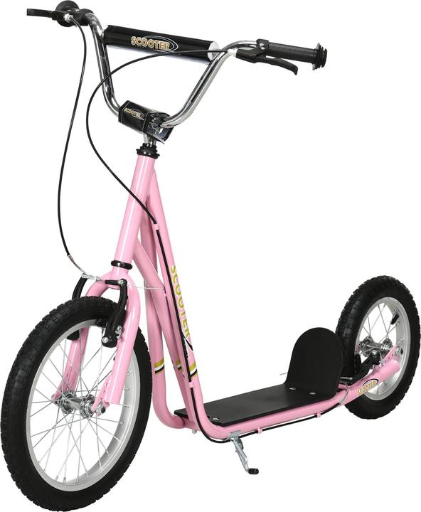 Actual product image Homcom Children's scooter with pneumatic tyres and handbrake