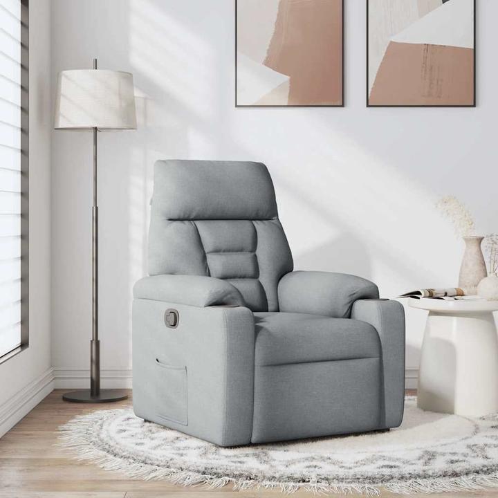 Produktbild VidaXL Relaxsessel Hellgrau Stoff