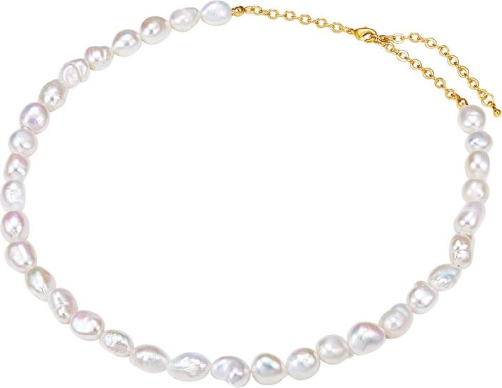 Image du produit Lulu & Jane Alliage métallique perle d'eau douce or jaune 42,0 cm chaîne de base + 5,0 cm extension - 33060 (Alliage métallique, 42 - 47 cm)