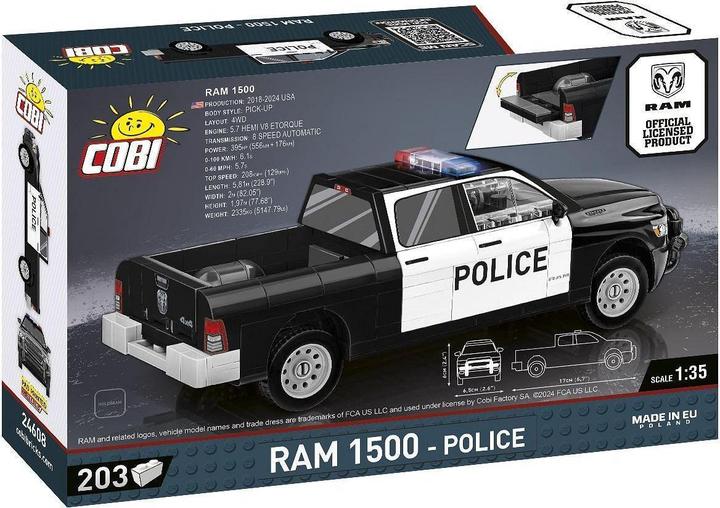 Actual product image Cobi Cars - Ram - 1500 Police (205 Teile)