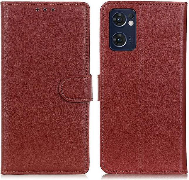 Produktbild MU Classic Litchi Leder Bookcover Series (OPPO Reno7 Z 5G)