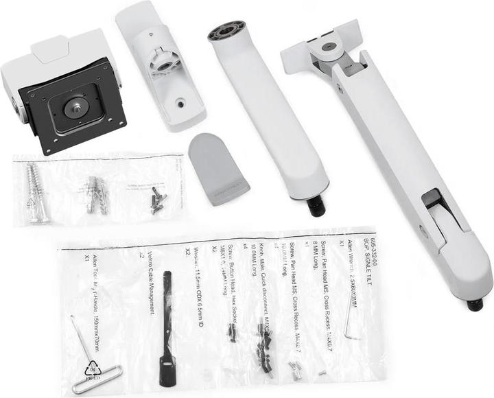 Actual product image Ergotron HX Arm With Very Heavy Duty Pivot Wall Mount White (Wall, 57.01")