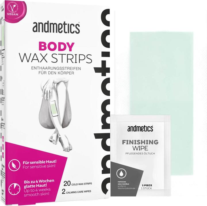 Andmetics Körper Wachsstreifen (20 x)