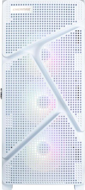 Actual product image Enermax MarbleShell MS31 ARGB (white, tempered glass) (mATX, Mini-ITX, ATX, E-ATX)