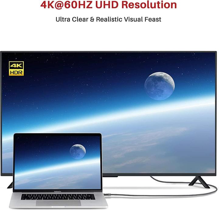 Immagine prodotto Ivanky USB Typ C — HDMI (Typ A) (2 m, USB tipo C, HDMI)