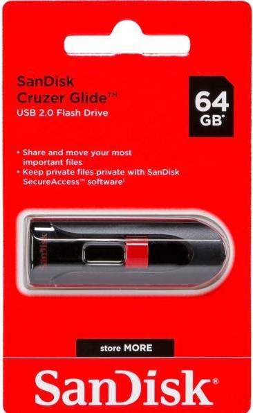 Actual product image SanDisk Cruzer Glide (64 GB, USB-A)