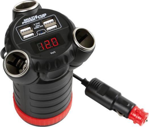 Image du produit Lampa Multi Chargeur pour le porte-gobelet, 12/24/36V