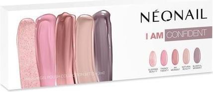 Produktbild Neonail I am Confident Set 5X UV Nail Polish 3ml Colors of Pink, Beige, and Gray (UV-Gel Lack)