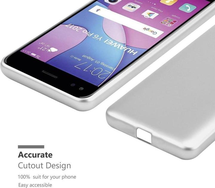 Image du produit Cadorabo Couverture métallique mate TPU (Huawei Y6 Pro (2017))