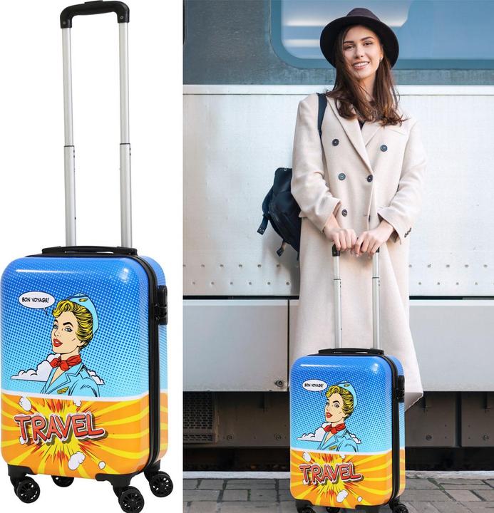 Actual product image ProWorld Trolley, hard-shell case, retro design (27 l)