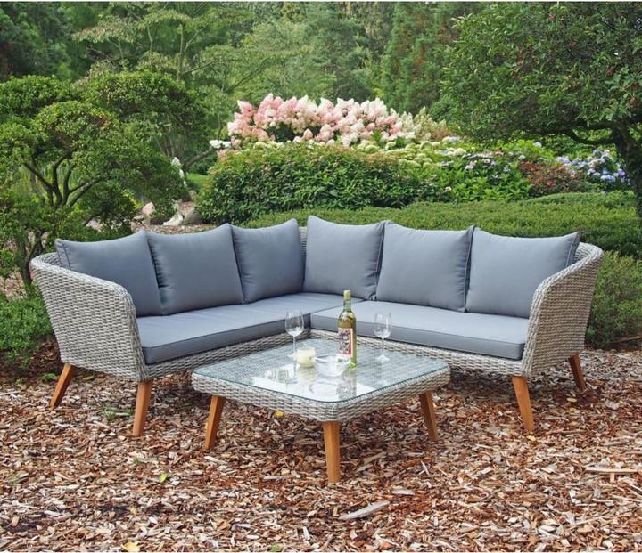 Actual product image Garden Pleasure Lounge group Pamplona grey