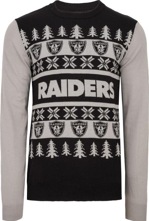 Foco NFL Ugly Sweater XMAS Strick Pullover Las Vegas Raiders - L (L)