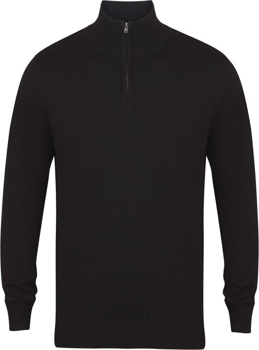 Produktbild Henbury 14 Zip Langarm Pullover (L)