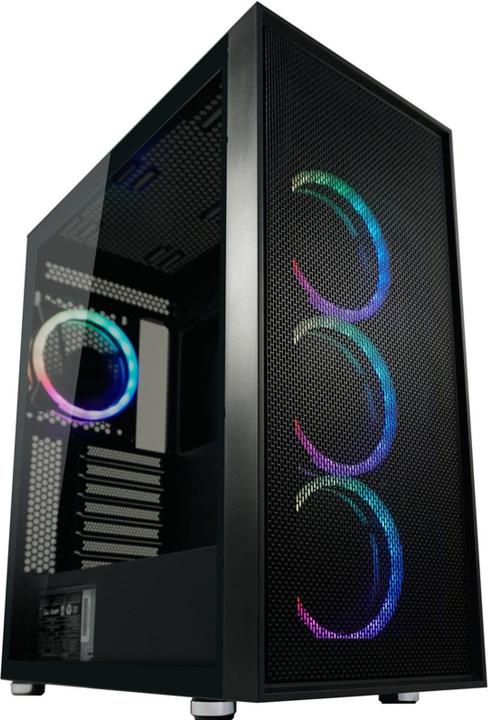 Produktbild LC-Power Gehuse Gaming 802B-ON Black Wandererd X RGB black retail (ATX, mATX, Mini-ITX)