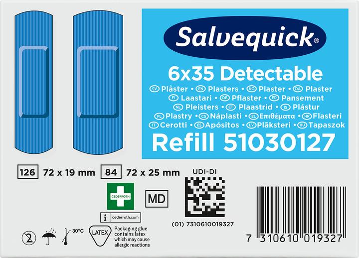 Produktbild Salvequick Pflasterstrips detectable (6 x)