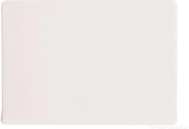 ASA Selection Set de table aspect cuir "fin" blanc 33x46cm (1 pcs, 46 x 33 cm)