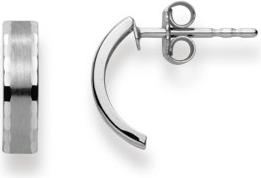 Natsumi Schmuck Ohrstecker Weissgold 18K/750 flach (750/18 K Weissgold)