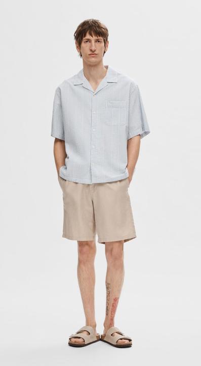 Image du produit Selected Homme Chemise à manches courtes en seersucker (L)