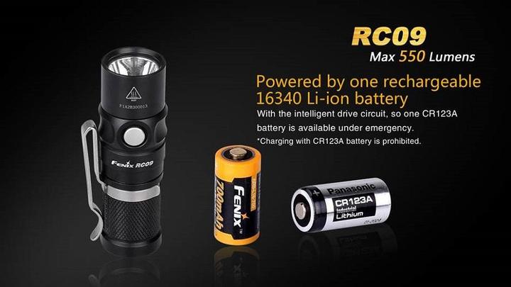 Actual product image Fenix Rc09 (7.50 cm, 550 lm)