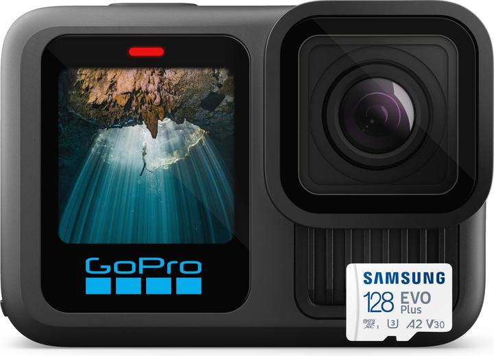 GoPro HERO13 Black (inkl. 128 GB MicroSDXC) (60p, Bluetooth, Wi-Fi)