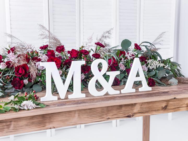 Image du produit Partydeco Lettre en bois "M" blanche