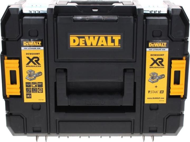Productafbeelding DeWalt DCW 200 D2 accu-trilschuurmachine 18 V 108x115 mm + 2x Accu 2.0 Ah + Lader + TSTAK (Excentrische schuurmachine)