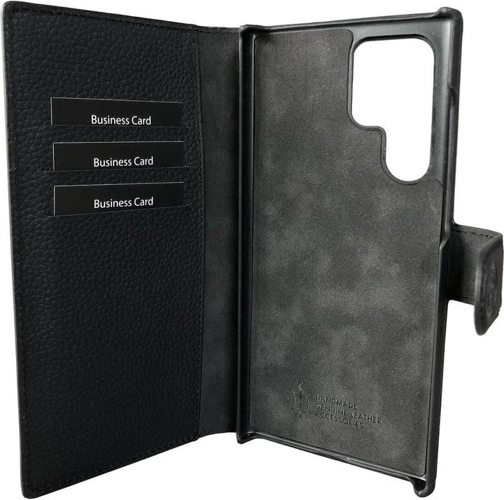 Produktbild Mike Galeli Book-Cover Echtleder Joss black (Samsung Galaxy S22 Ultra)