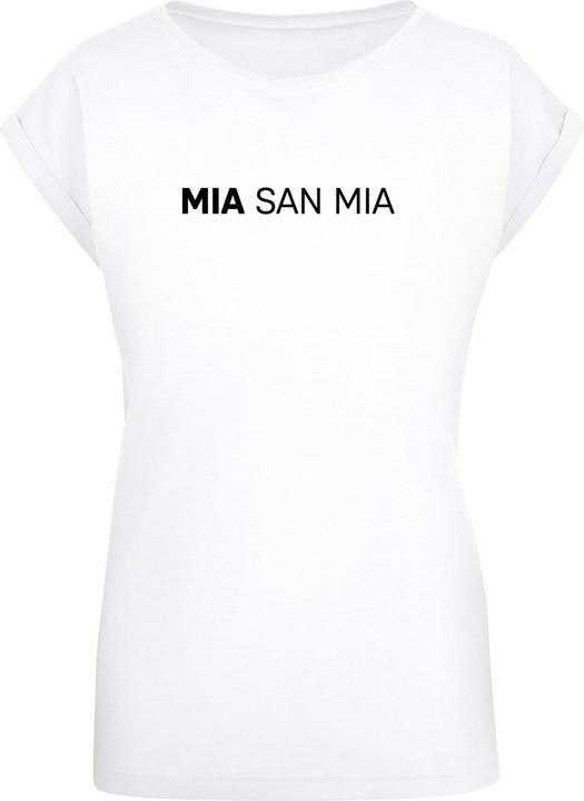 FC Bayern München Ladies Mia San Mia B/W Extended Shoulder Tee - 115371 (XS)