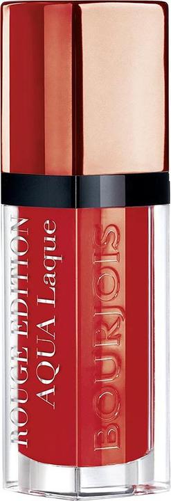 Actual product image Bourjois Paris Rouge Edition Aqua Laque Lipsticks 06 Feeling Reddy (06 Feeling reddy)