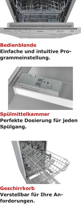 Actual product image Exquisit EGSP1009-E-030E silver - Dishwasher