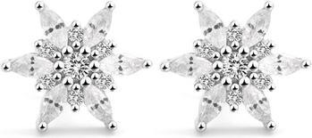 Beneto Stylish silver earrings Flaps AGUP2729 (L)