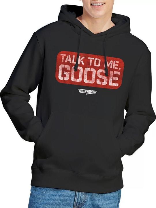 Immagine prodotto Top Gun Talk To Me Goose Felpa con Cappuccio Timbro Uomo (L)