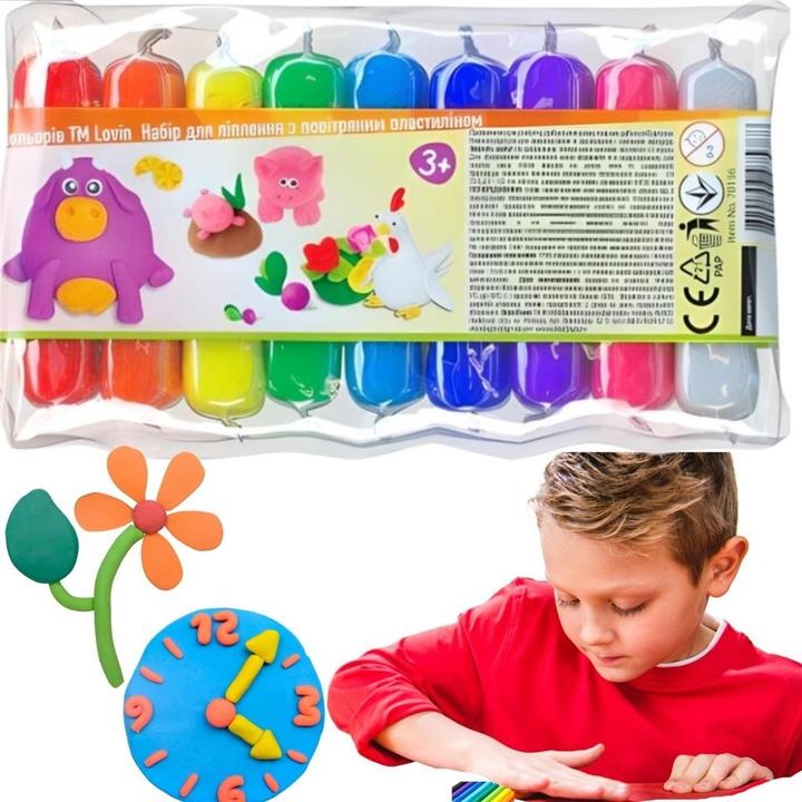 Actual product image Maksik 9 Colours Air Ligh Clay Set