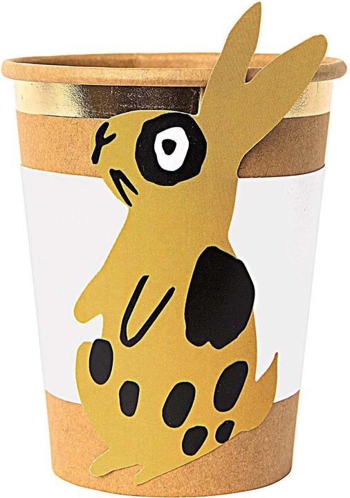 Produktbild Rico Design Manschette für Pappbecher, Hase, 6 Stück (6 x, 0.5 x 13 x 24 cm)