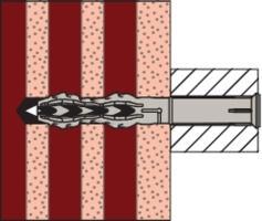 Actual product image Fischer Frame anchor R 88542 SXR 10x200 T screw steel galv. zinc-plated / anchor nylon (50 pcs.)