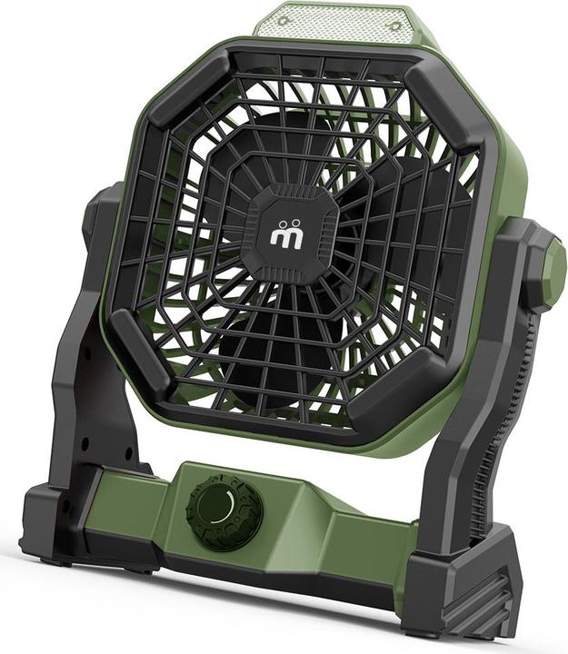 Produktbild Melchioni Wiederaufladbarer Campingventilator mit LED-Licht Ø 12 cm, MF 0612VL
