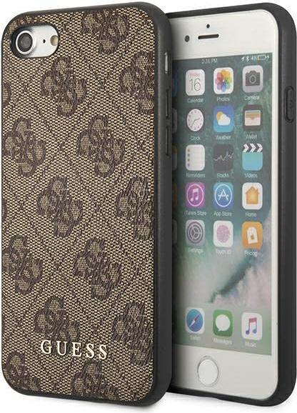 Image du produit Guess GUHCI8G4GFBR iPhone SE 2022 / 2020 / 7 / 8 brązowy/brown hard case 4G Metal Gold Logo (Apple iPhone 7, Apple iPhone SE, Apple iPhone 8)