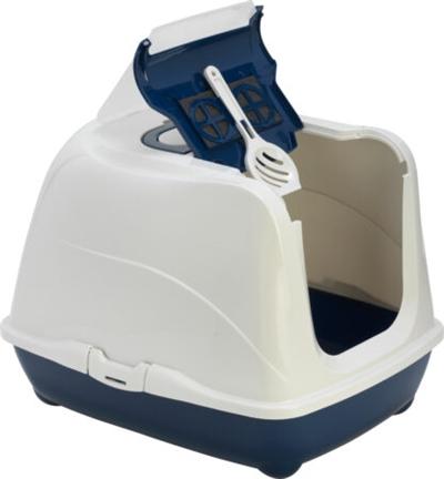 Image du produit Moderna Bac à litière Flip Cat large bleu foncé (Bac à litière ouvert)