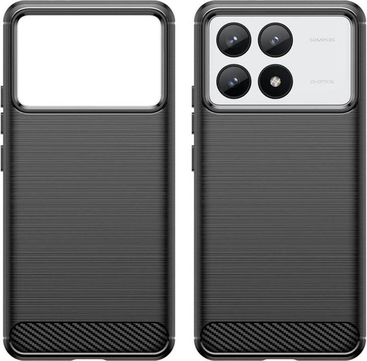Produktbild Cover-Discount Xiaomi Poco F6 Pro - Metall Carbon Look Hülle (Xiaomi Poco F6 Pro)