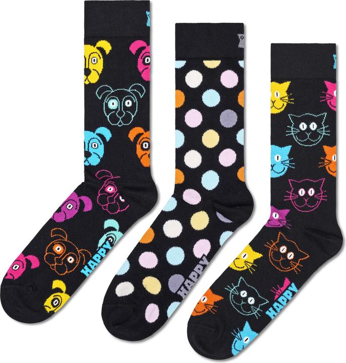 Immagine prodotto Happy Socks Confezione da 3 calzini classici per cani (confezione da 3, 41 - 46)