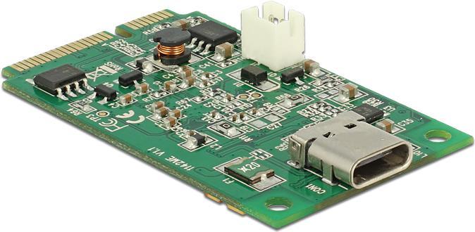 Image du produit Delock Mini PCIe I/O PCIe full size 1 x USB Type-C™ 3.1 Gen 2 femelle