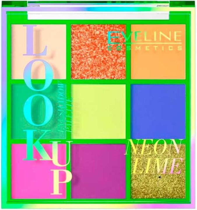 Produktbild Eveline Look Up Neon Lime Palette 9 Eye Shadows 10.8G (Neon Lime)
