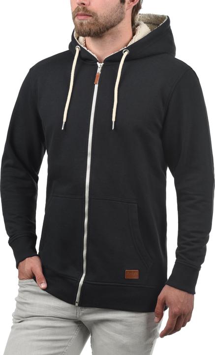 Actual product image Blend Hulker Teddy Men's Zip Up Sweater Zipper Jacket With Teddy Fleece With Hood With Teddy Fur Lin (XXL)