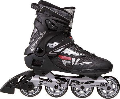 Actual product image FILA Skates Men's Legacy Pro 80 Inline Skate, black/silver/red, 9 (43)