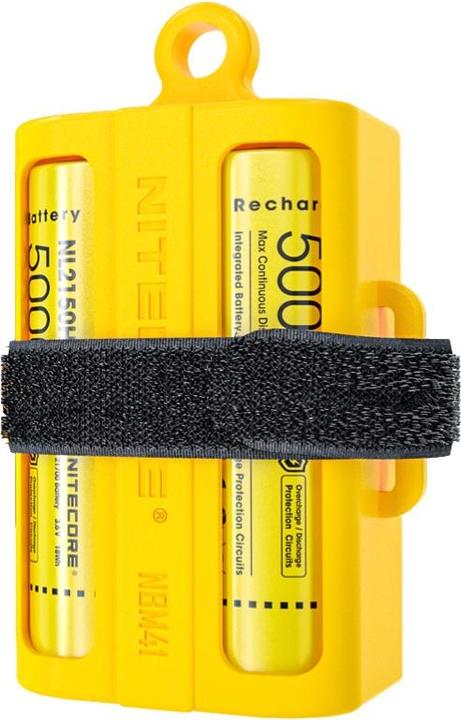 Actual product image Nitecore NBM41 4 slots x 21700 Battery Magazine Yellow