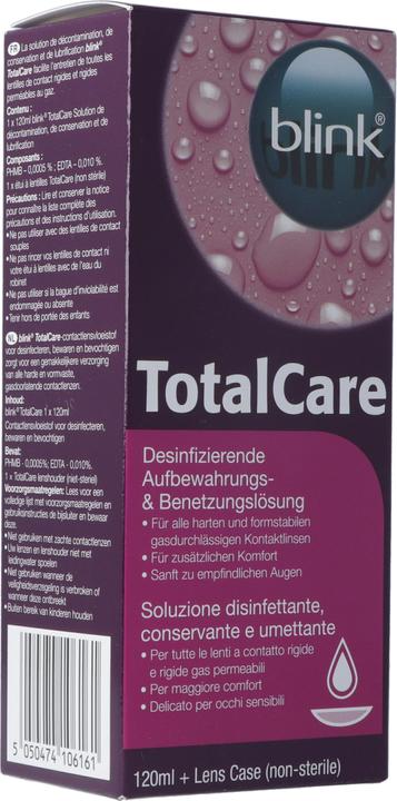 Image du produit Blink TotalCare solution + Lensecase sol (Entretien des lentilles dures, 120 ml)