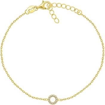Brilio Silver - Charming gold-plated bracelet with zircons BRC17Y