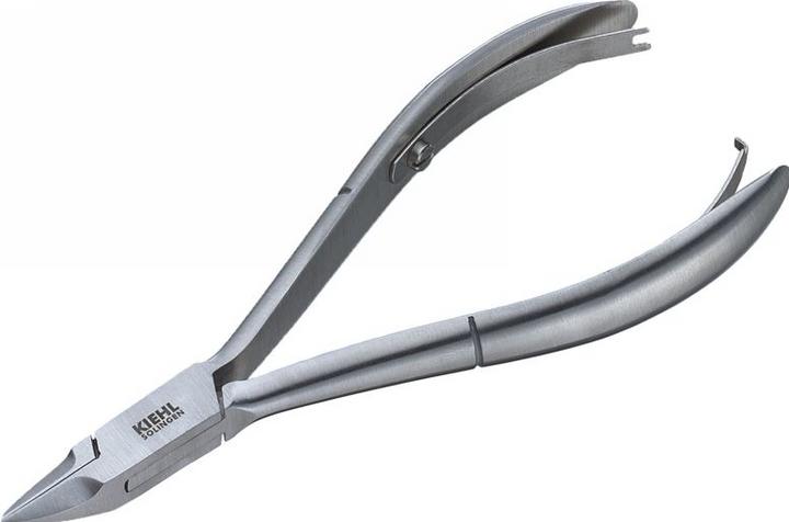 Kiehl Eckenzange abgeschrägte Spitze/Diabetiker silber 13cm, abgeschrägte Spitze