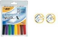 Actual product image Bic Velleda Whiteboard Marker (Multicoloured, 1.40 mm, 8 x)